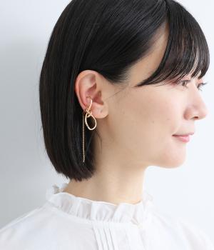 チェーンデザインイヤーカフ(ゴールド-F)