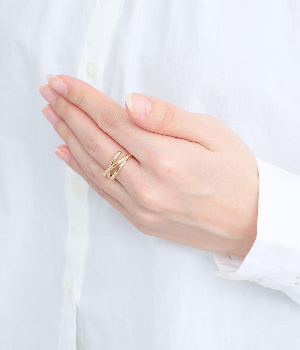 華奢ラインリング(ゴールド-F)