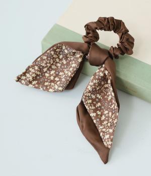 ミニフラワーリボン　シュシュ