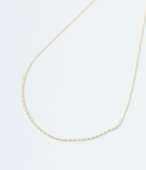 センターチェーン　ネックレス(ゴールド-F)