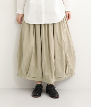 タイプライタークロス　コクーン裏付スカート(ビーングリーン-ONESIZE)