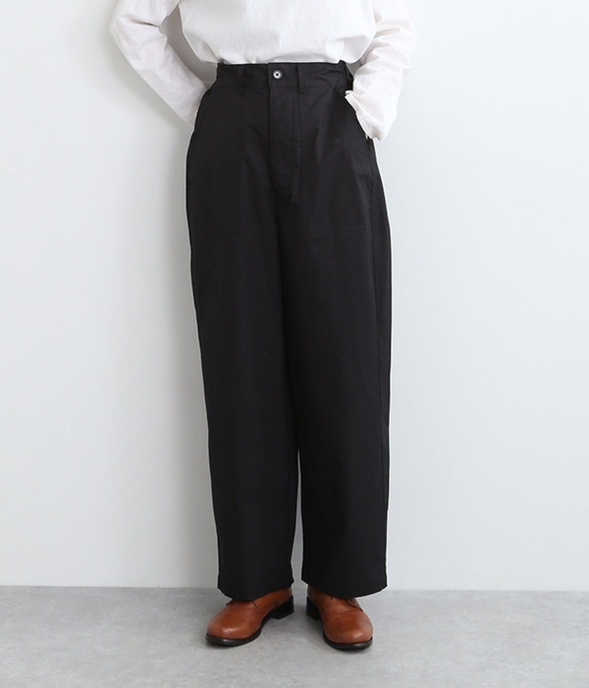 アンティーク加工ジェイムズパンツ(ブラック-ONESIZE)