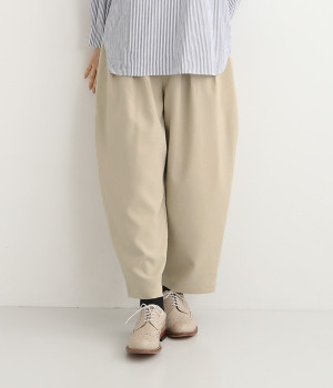 メランジオックス　ワイドタックイージーパンツ（ナチュラル・ONESIZE）