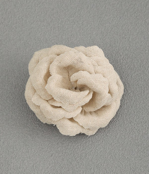 リネンコサージュ　ローズ