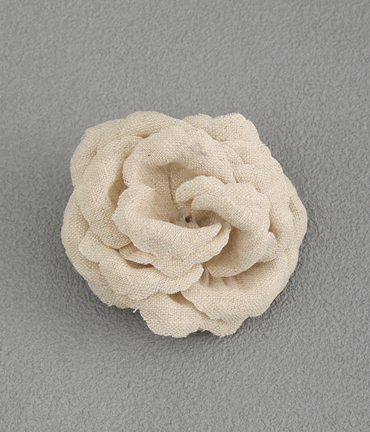 リネンコサージュ　ローズ(ナチュラル-ONESIZE)