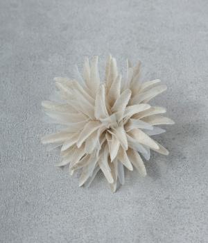 リネンシフォンコサージュ　クリサンセマム(ナチュラル-F)