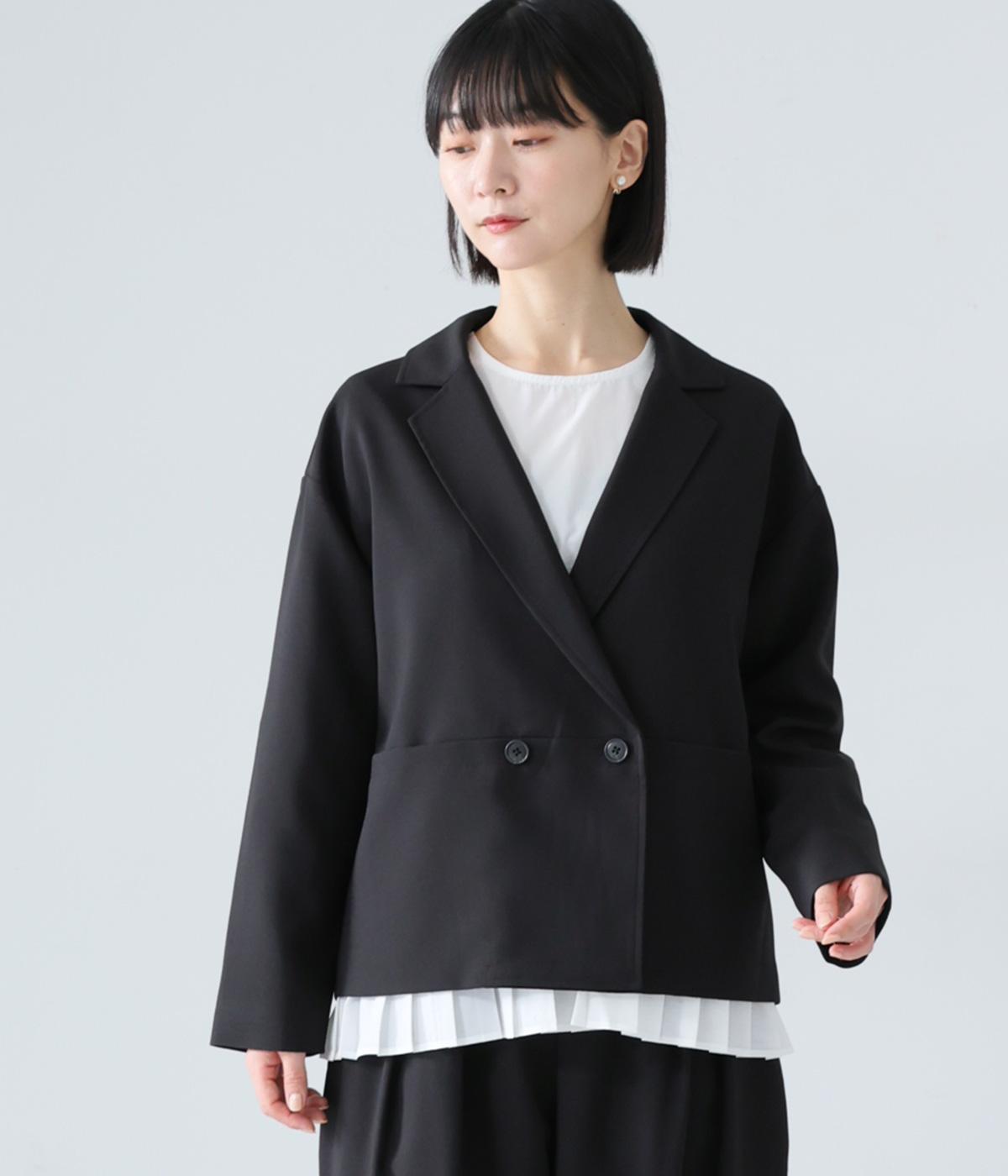 メランジオックステーラードジャケット(ブラック-F)