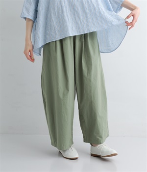 ワッシャーローンサイドタックパンツ