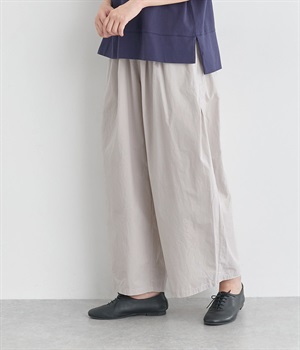 ワッシャーローンサイドタックパンツ(グレー-ONESIZE)
