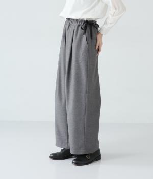 ウール混起毛ツイルカラテパンツ(グレイ-F)