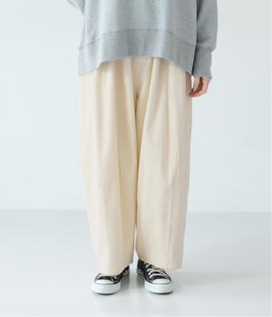 9ｗコーデュロイタックバルーンパンツ(アイボリー-F)