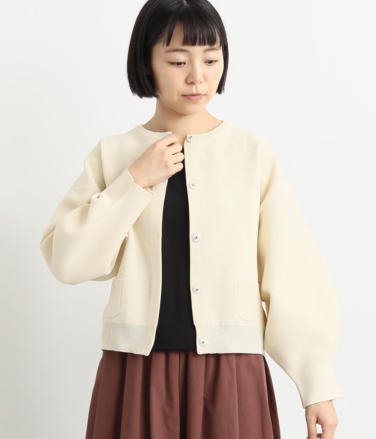 ミラノリブカーディガン(アイボリー-F)