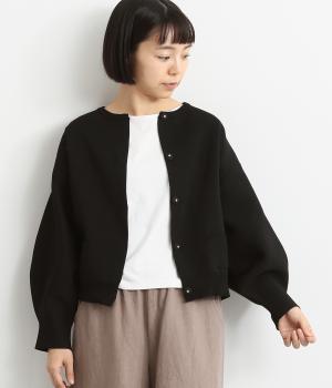 ミラノリブカーディガン(ブラック-F)