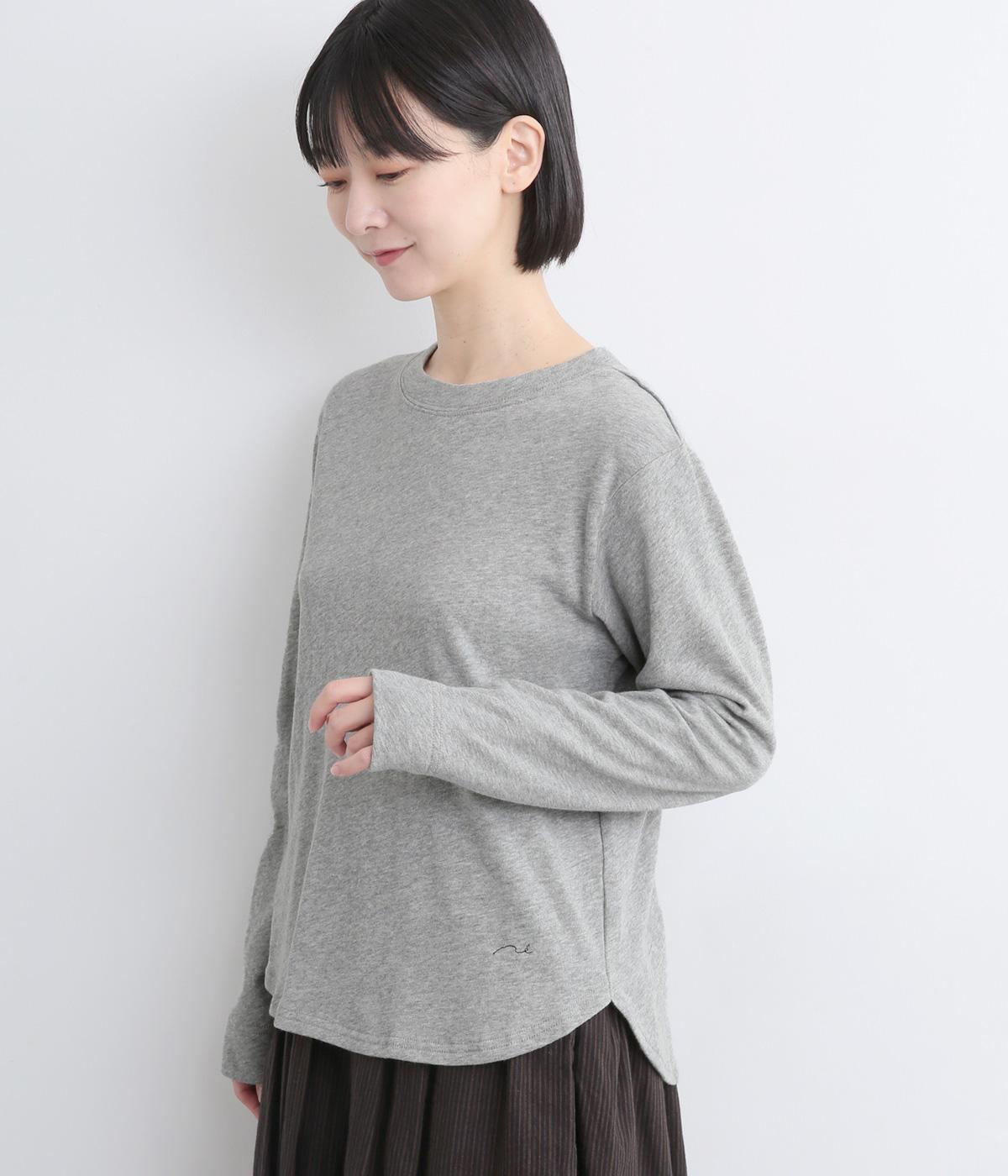 コットン裏起毛天竺プルオーバー(グレー-F)
