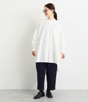 シャーリングカフスシャツチュニック(アイボリー-F)