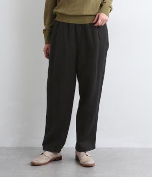 リネンカーブパンツ(ブラック-F)
