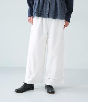 タイル刺繍パンツ(オフホワイト-F)