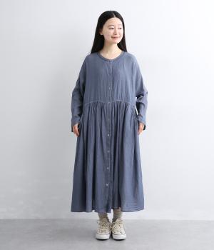 ライトインディゴデニムビエラボックスワンピース