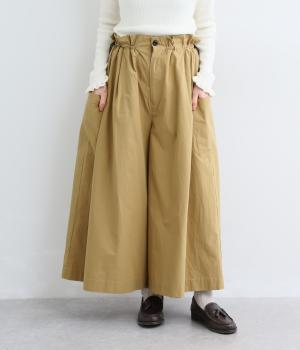 ドロストキュロットパンツ（ベージュ・F）