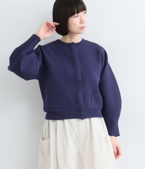 ミラノリブ カーディガン（ネイビー・F）