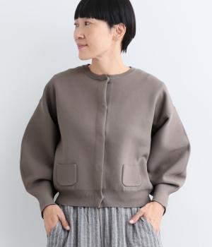 ミラノリブ カーディガン（モカ・F）