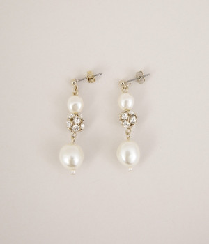 バロックパールロンデル　ピアス(カラー1-ONESIZE)