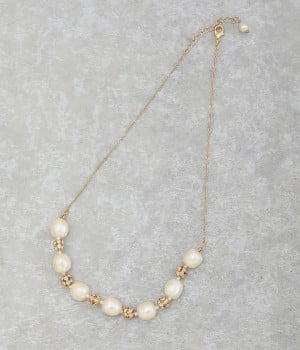 バロックパール　ロンデルパーティーネックレス