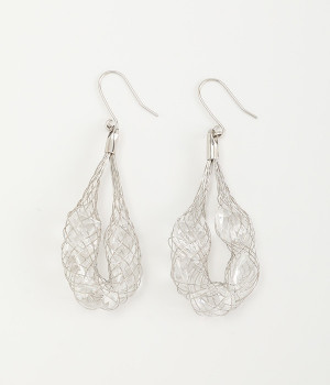 ネットビジューピアス