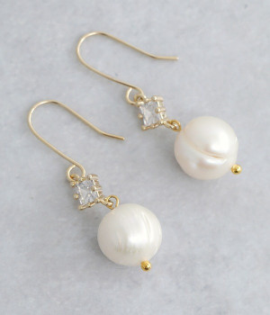 淡水パール ビジューピアス(カラー1-ONESIZE)