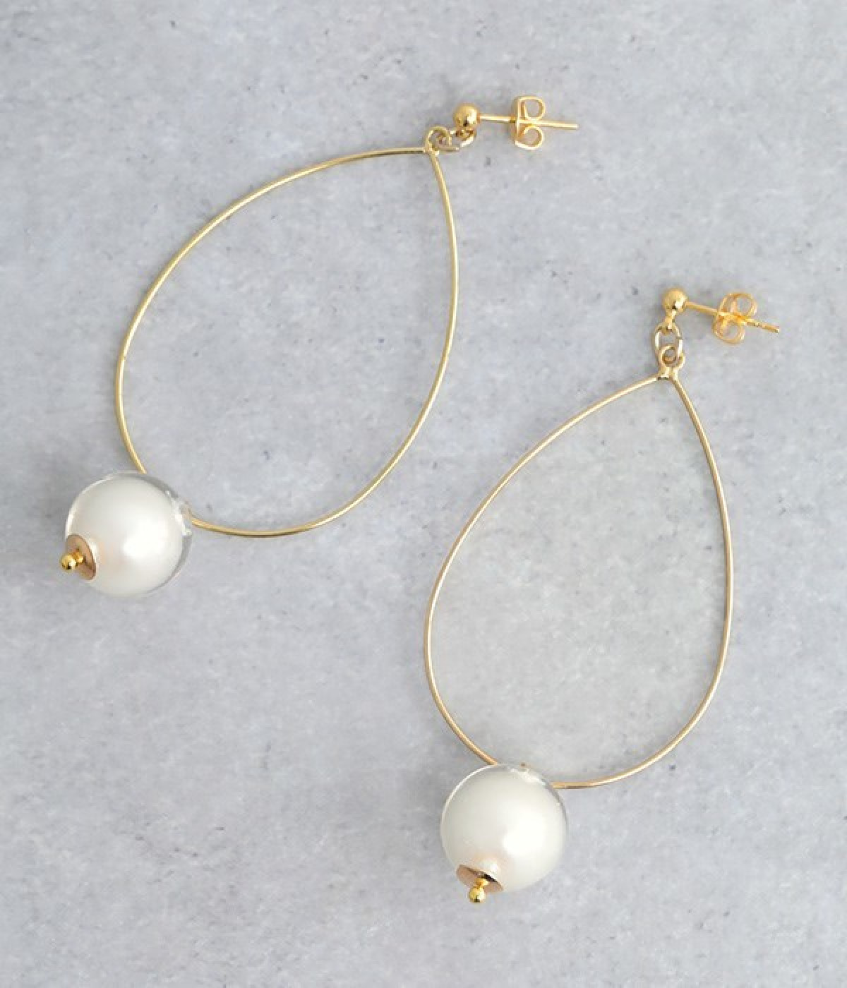 アクリルパールドロップピアス(カラー1-ONESIZE)