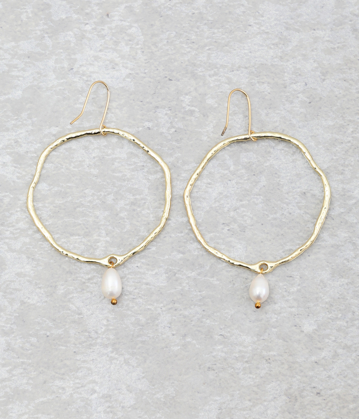 リング&ドロップ　ピアス(カラー1-ONESIZE)