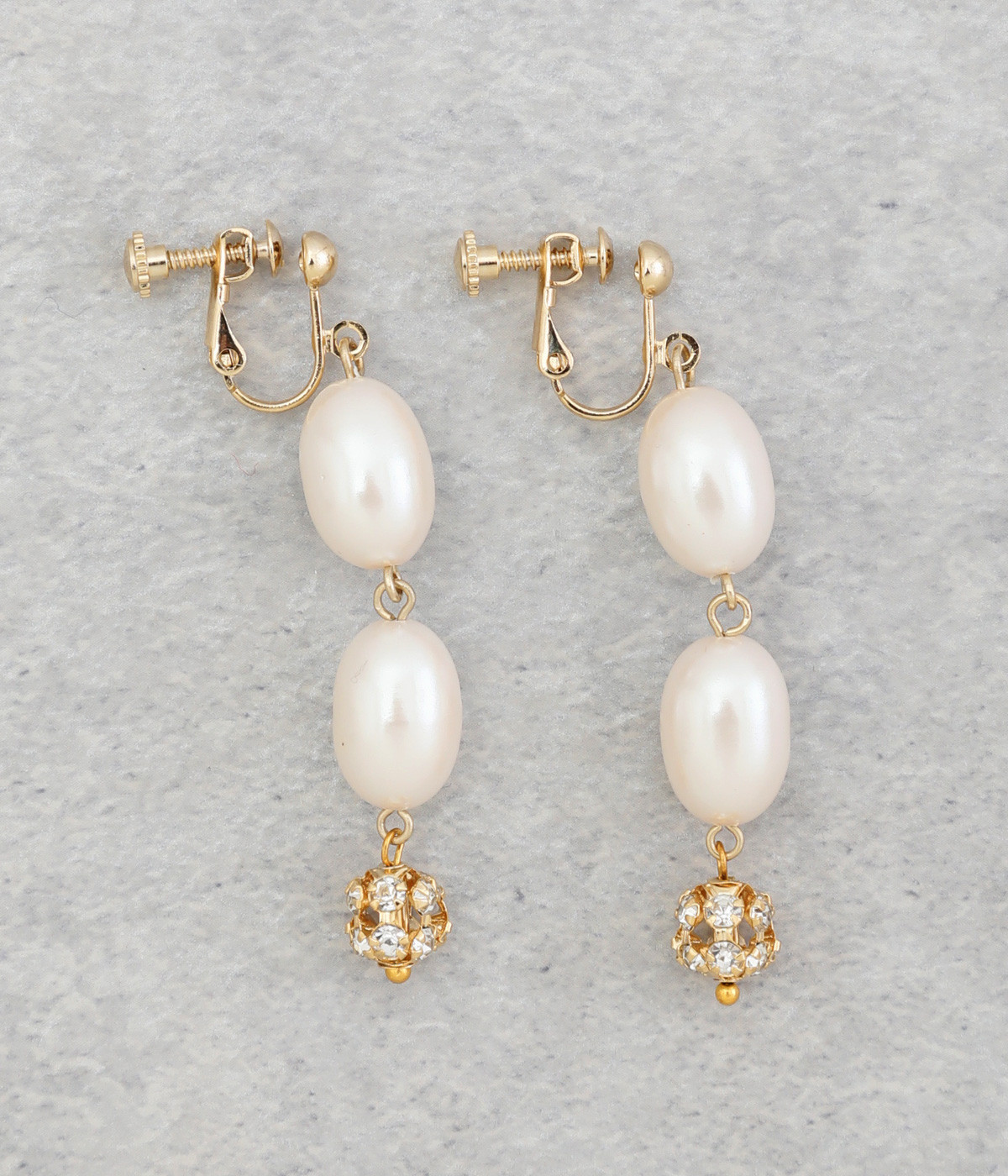 エッグ&エッグパールロンデル　イヤリング(カラー1-ONESIZE)