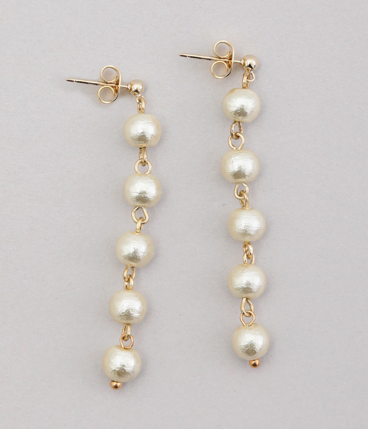 コットンパール　ピアス(カラー1-ONESIZE)