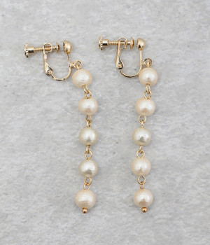 コットンパール　イヤリング(カラー1-ONESIZE)