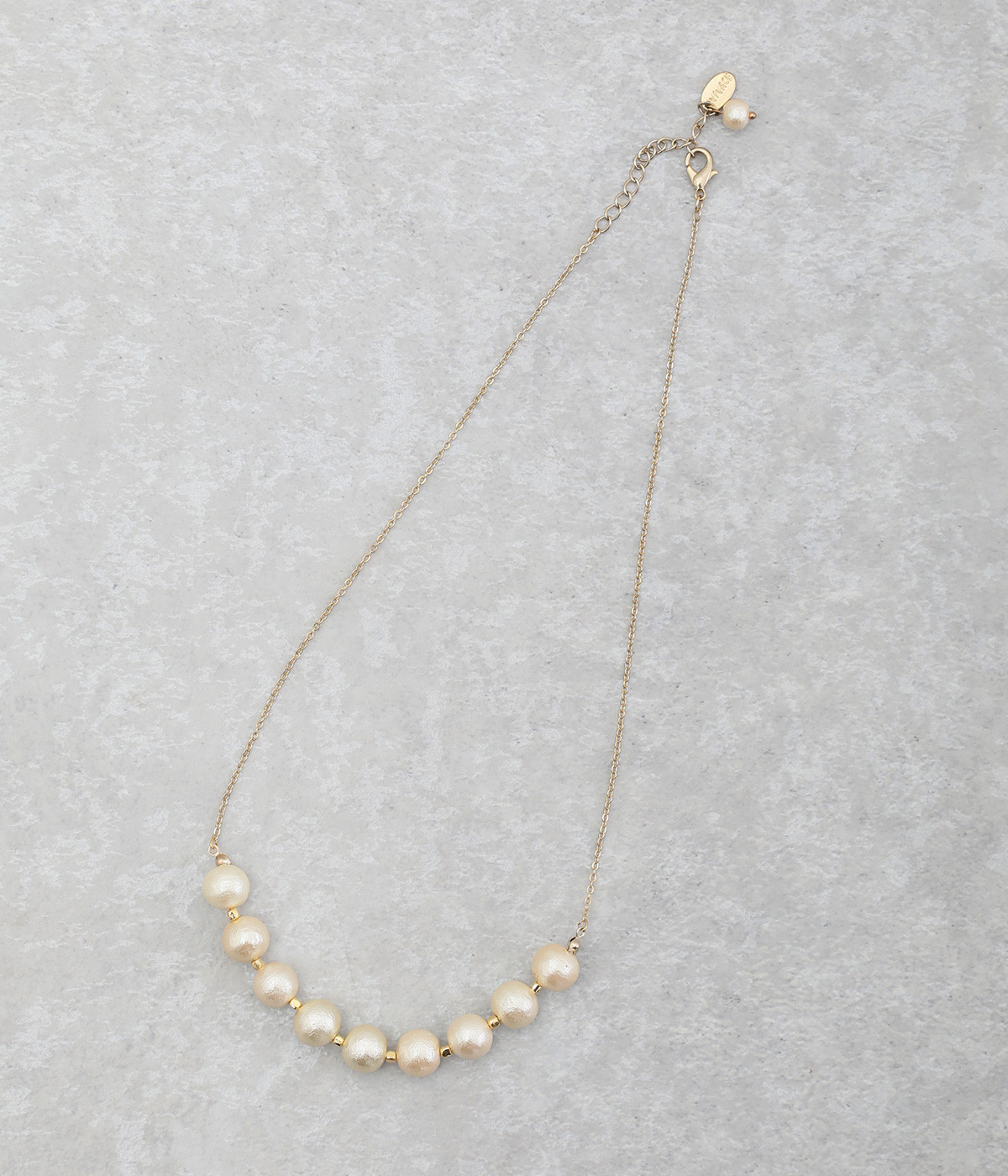 コットンパール　ネックレス(カラー1-ONESIZE)