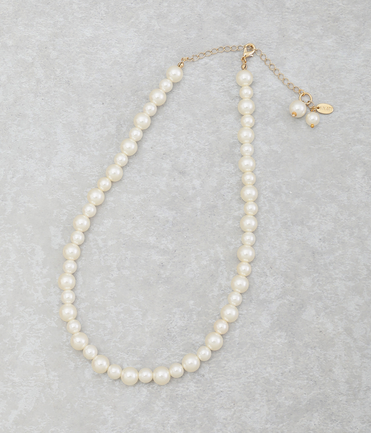 パール　ショートネックレス(カラー1-ONESIZE)