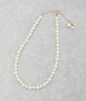 パール　ショートネックレス(カラー1-ONESIZE)