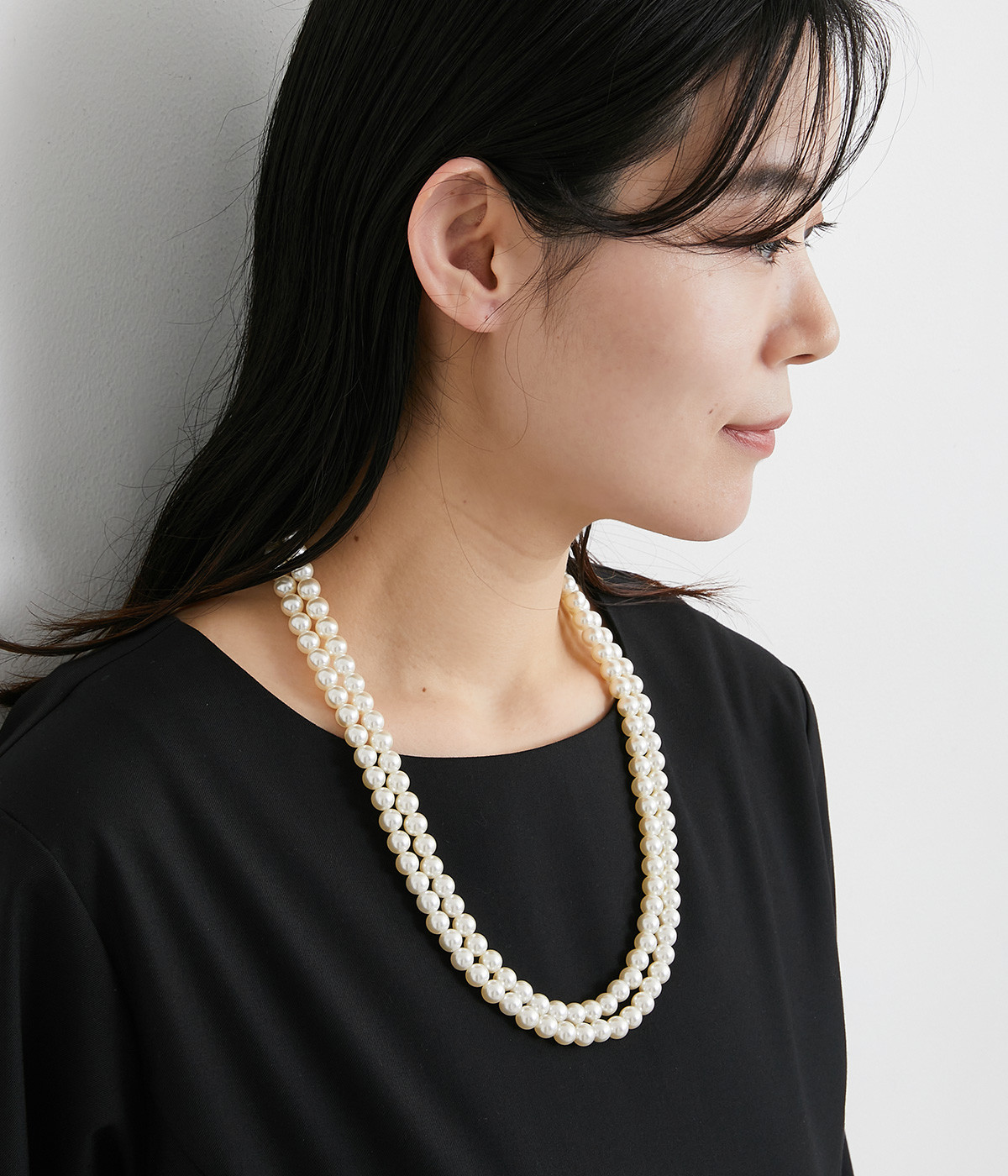 2連パールネックレス(カラー1-ONESIZE)
