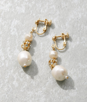 バロックパールロンデル　イヤリング