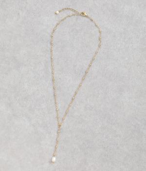 淡水パールYネックレス(ゴールド-F)