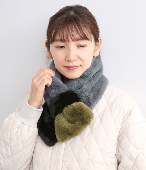 エコファー カラーティペット(グレー-ONESIZE)