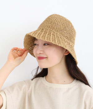 ペーパー　バケットハット(ベージュ-ONESIZE)