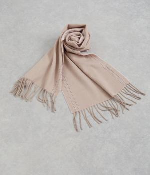 シンプルウールストール(ベージュ-F)