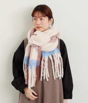 グラデーションストール(ベージュ-F)