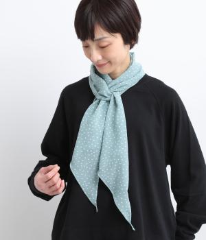 ミニドットシアーストール(グリーン-F)