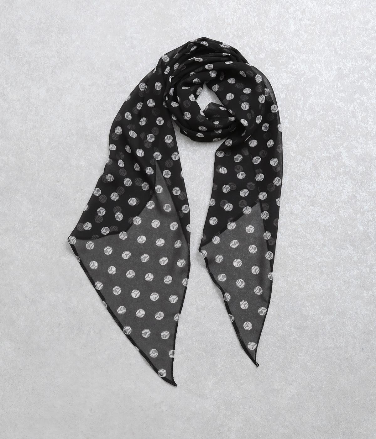 ドットシアーストール(ブラック-F)