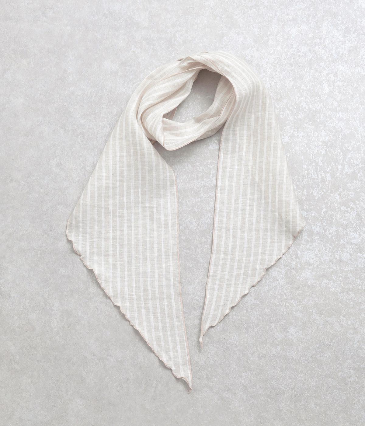 リネン ストライプストール(ベージュ-F)