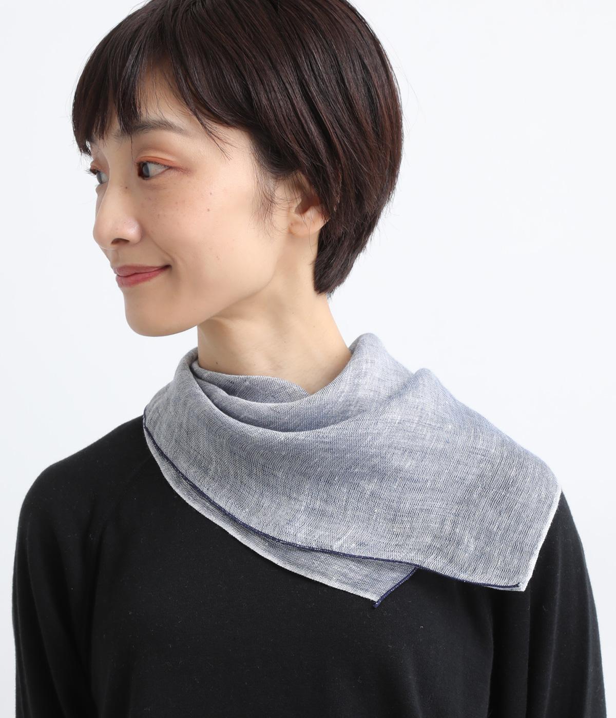 リネン 杢カラースカーフ