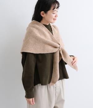 差し込み大判リブストール（ベージュ・F）