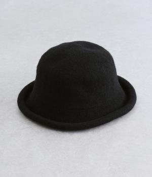 ウール混ブリムハット（ブラック・F）